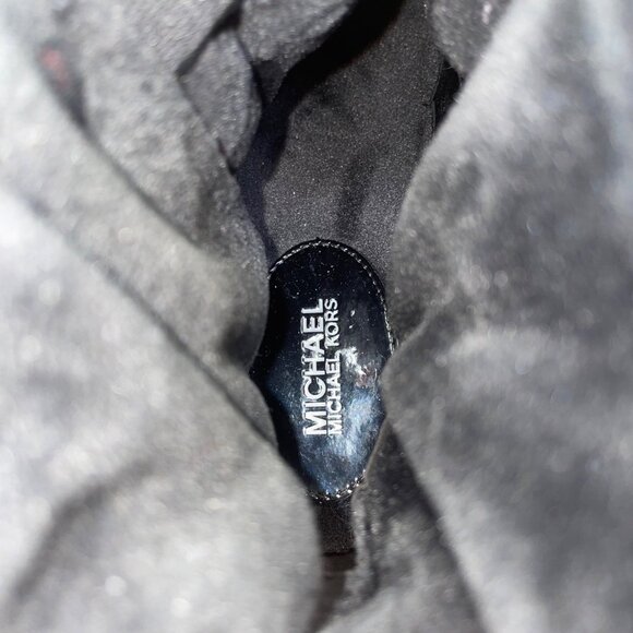 Michael Kors Women’s Black & Grey Leopard Print High-Top Boots Approx. Sz 8/8.5 - Picture 5 of 9